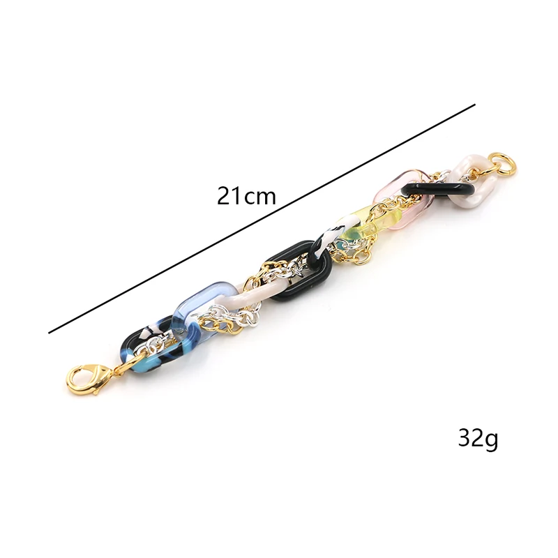Acrylic Metal Bracelet