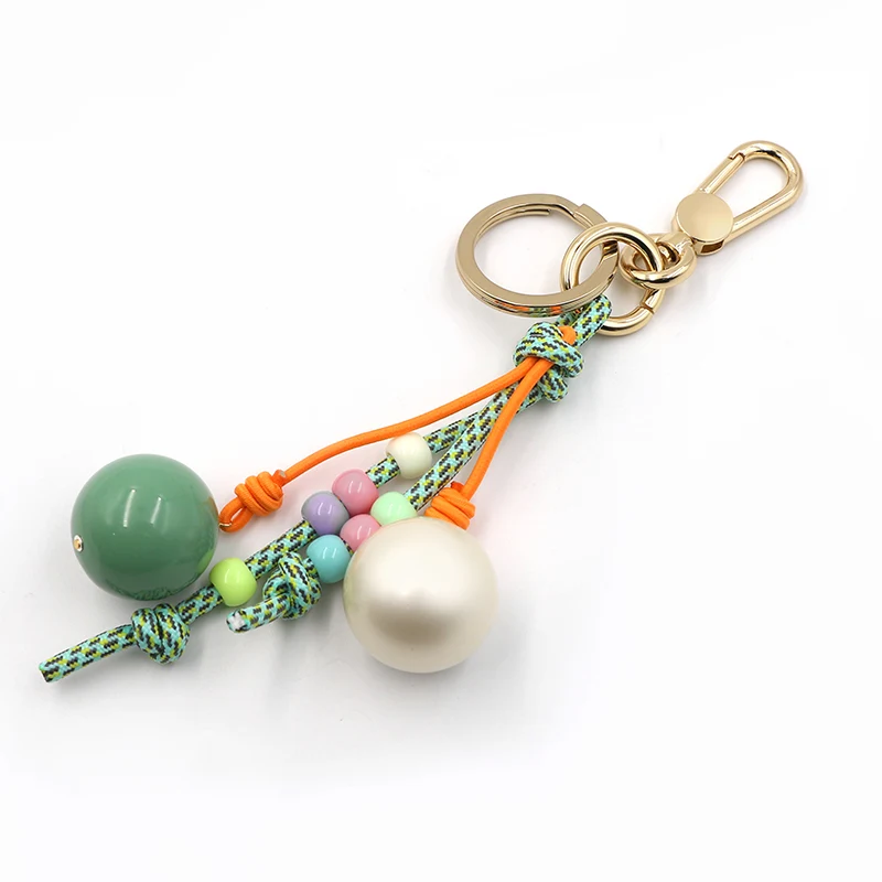 Colored Pearl Keychain