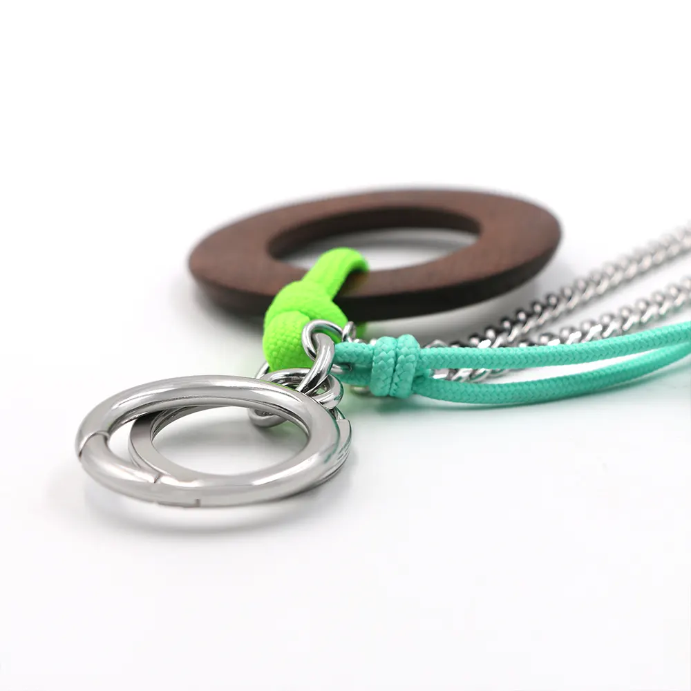 Turquoise Round Bead Keychain
